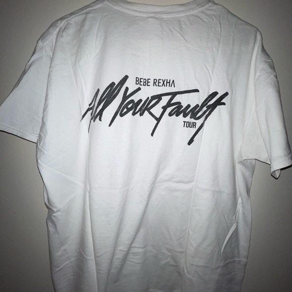 Bebe Rexha F.F.F (F*** Fake Friends) All Your Fault 2017 Tour Tee - Picture 2 of 4
